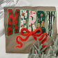 Merry Bow Crochet Graphic Tee
