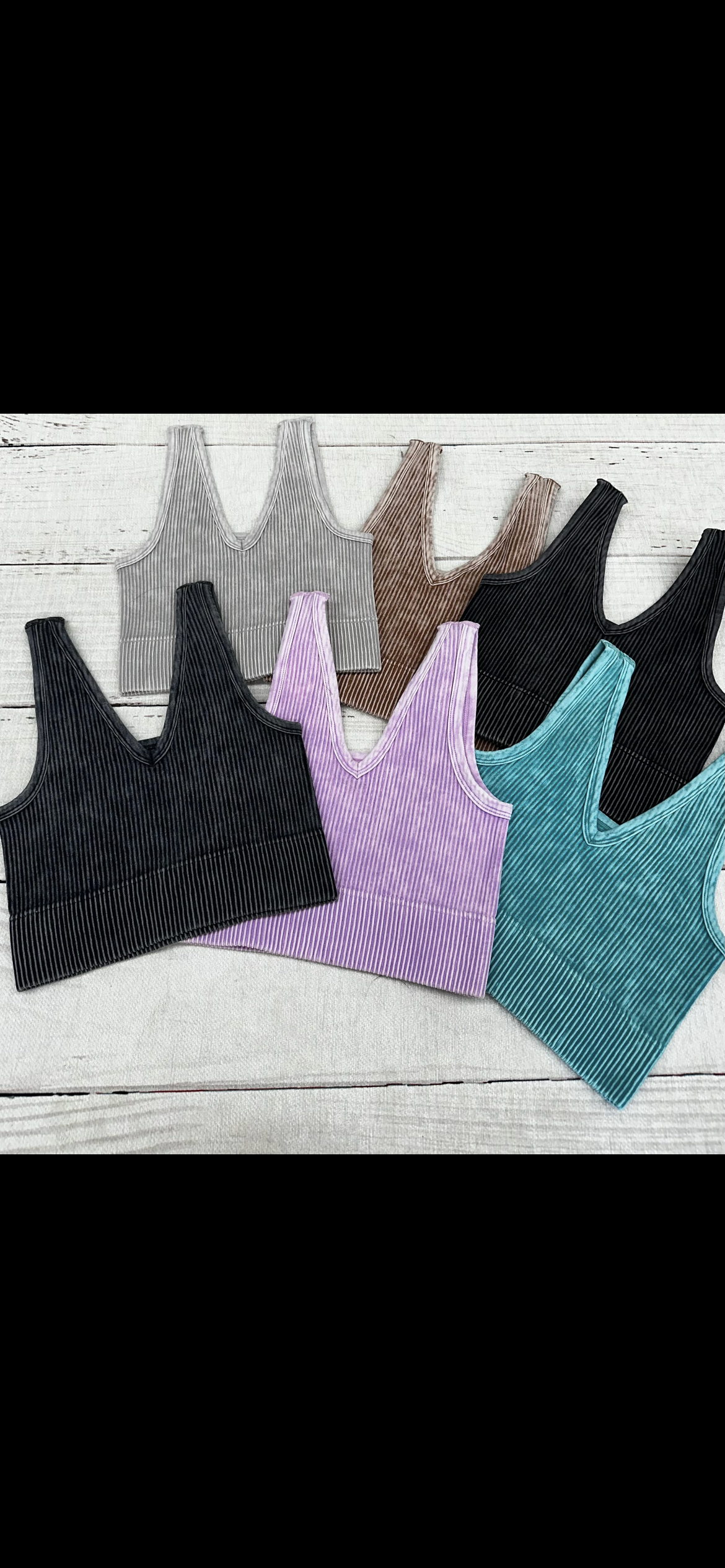 New Days Ribbed Cropped Tank Top - 6 Colors