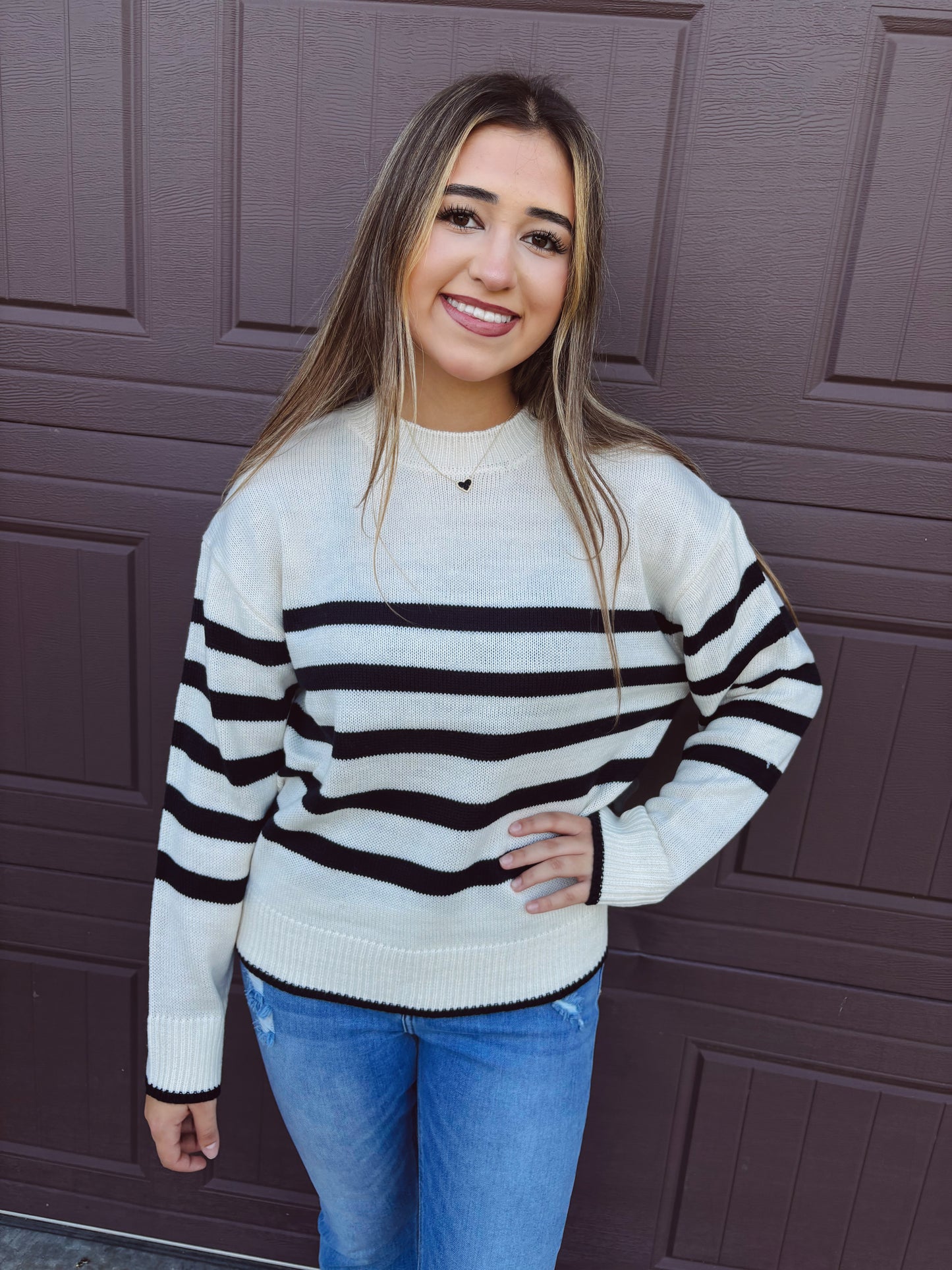 All The Time Striped Sweater