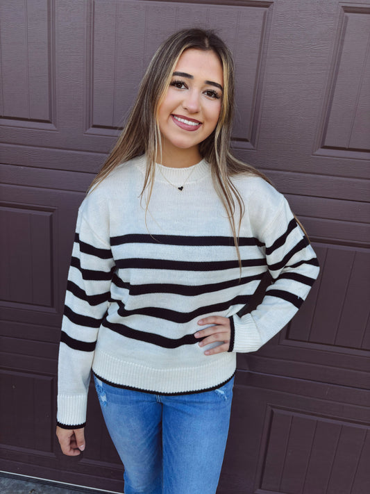 All The Time Striped Sweater