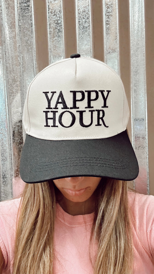 Yappy Hour Ball Cap - Black