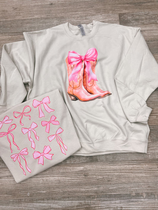 Bows And Boots Graphic Tee - Adult