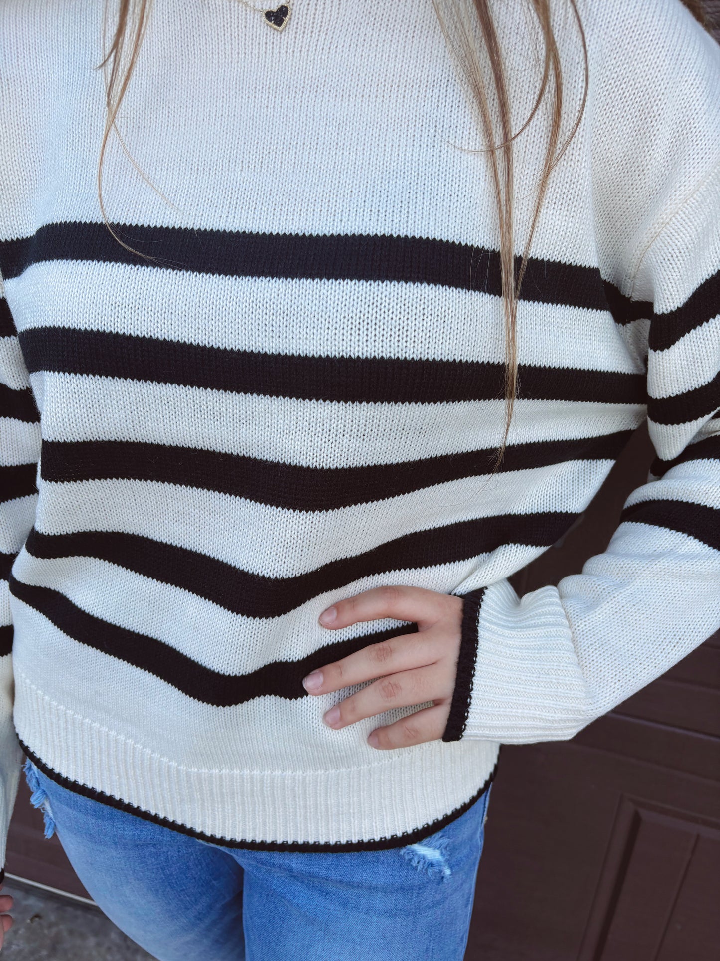 All The Time Striped Sweater