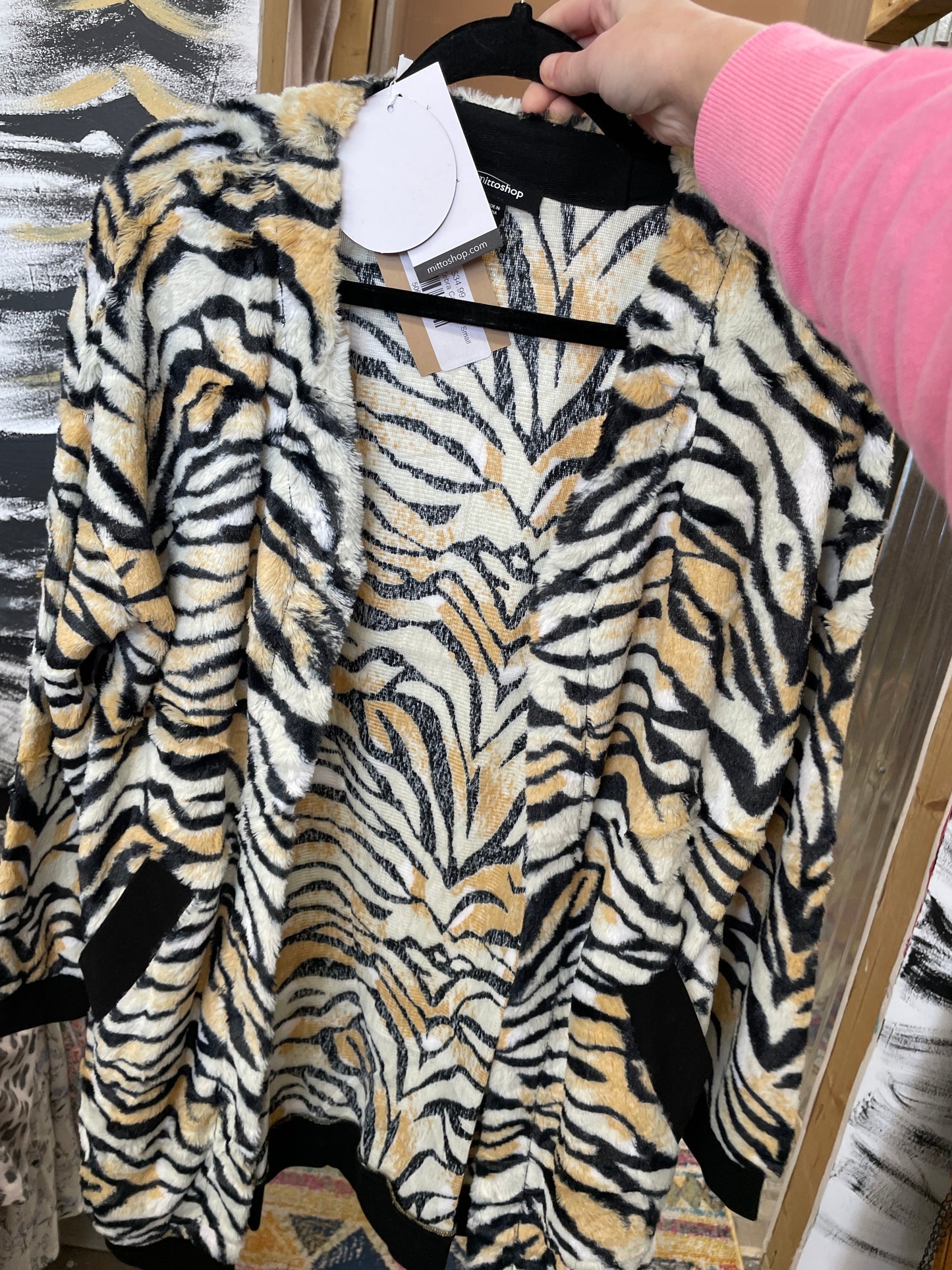 Really Busy Zebra Cardigan