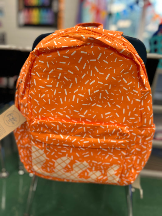 Ice Cream Drip Backpack- Orange
