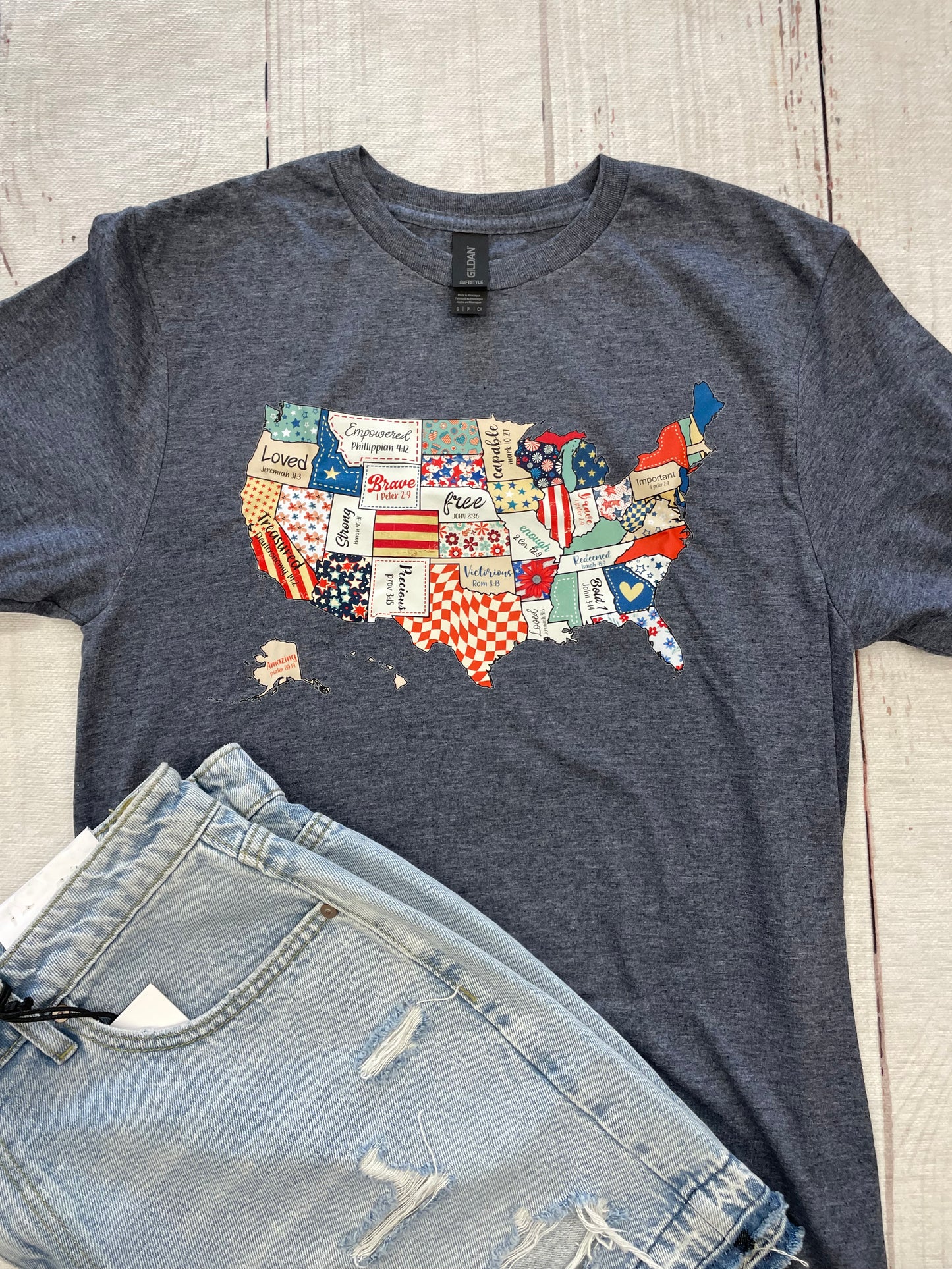 Map of America Graphic Tee