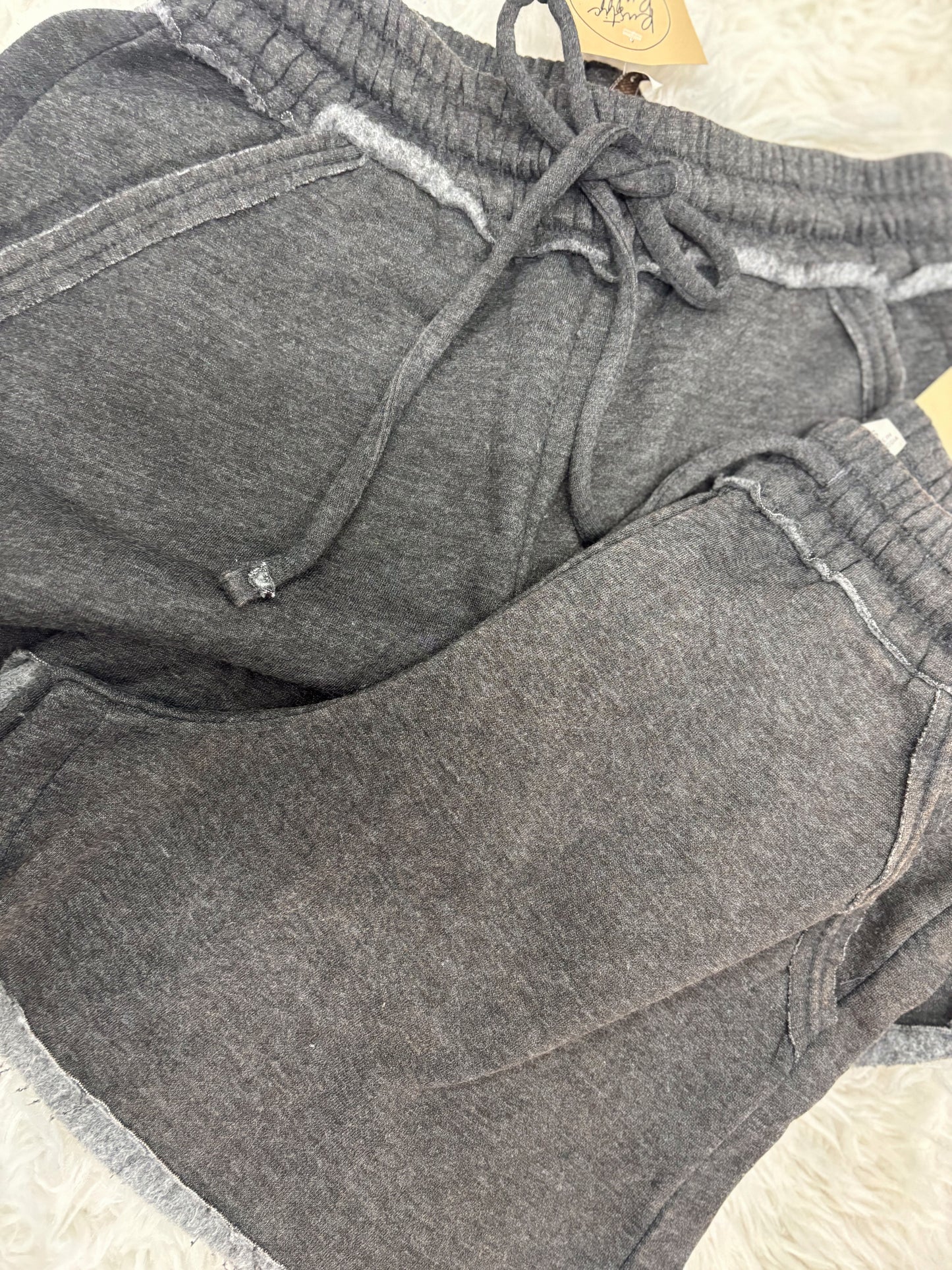 DOORBUSTER Acid Wash Shorts - Black