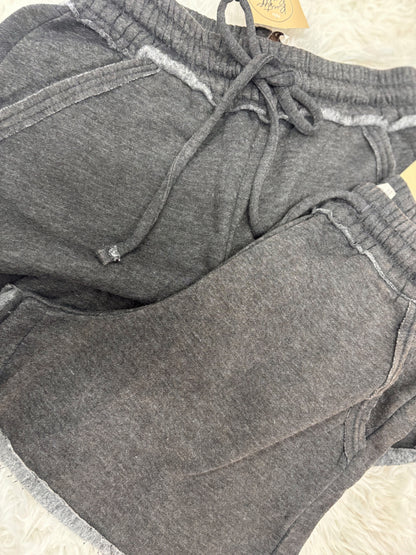 DOORBUSTER Acid Wash Shorts - Black