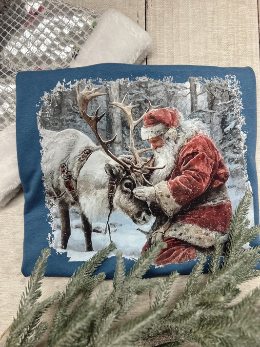 Santa & Blitzen Graphic Tee