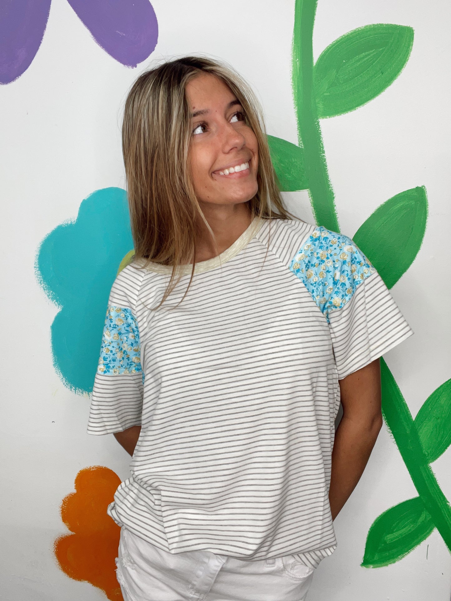 Yours Truly Striped Top