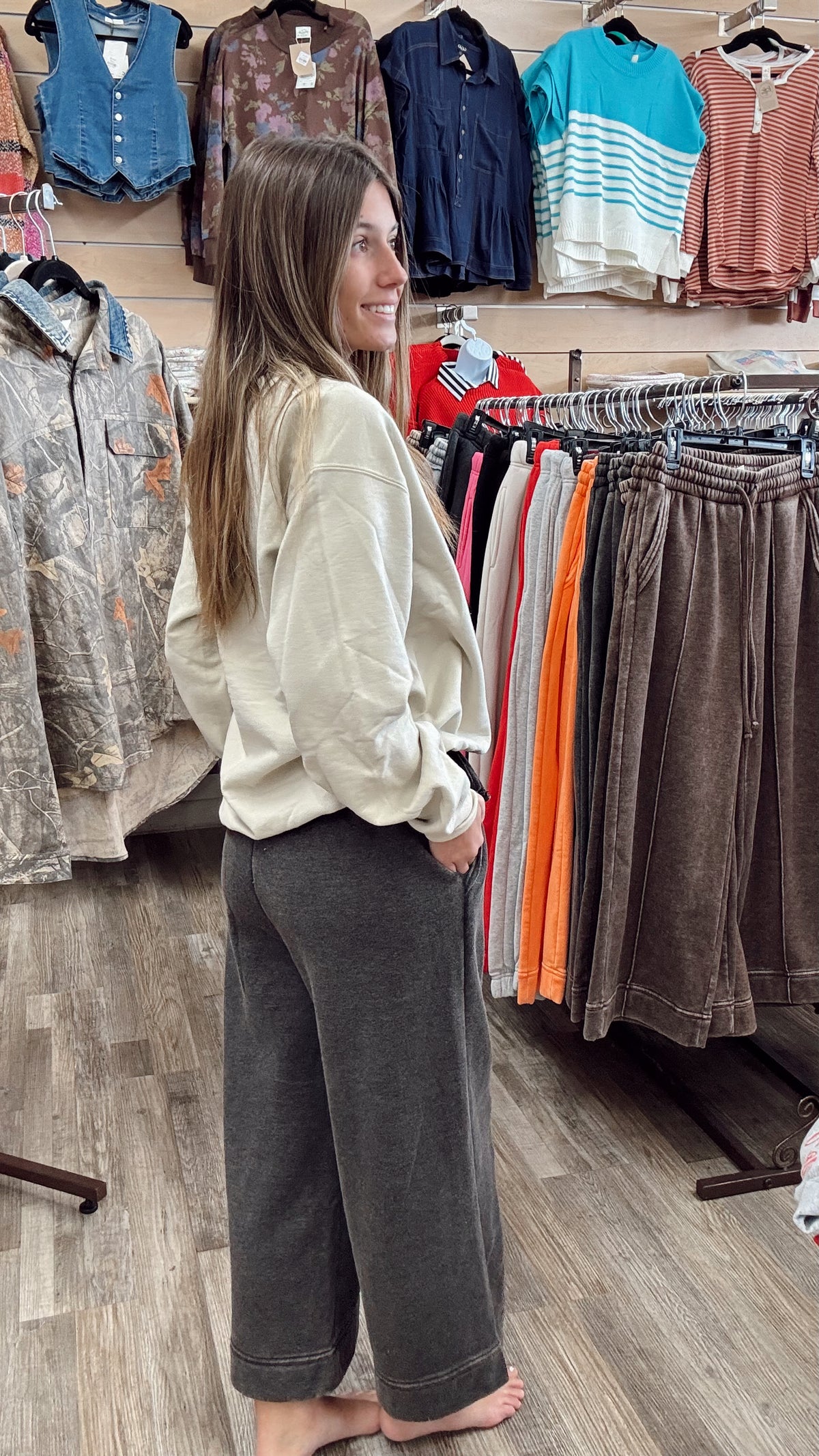 Laid Back Babe Barrel Pants - Black