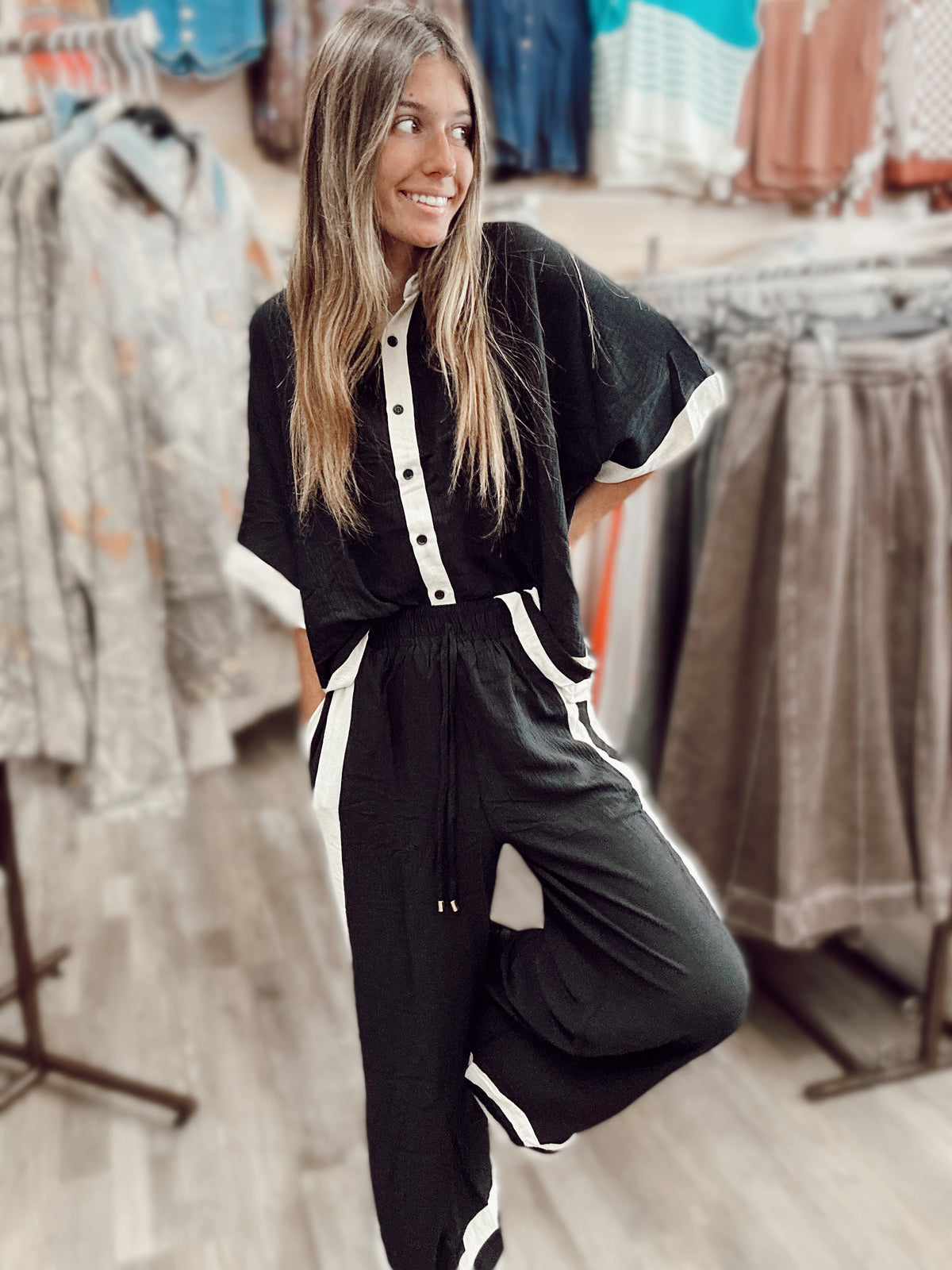 Love You More 2 Piece Set - Black