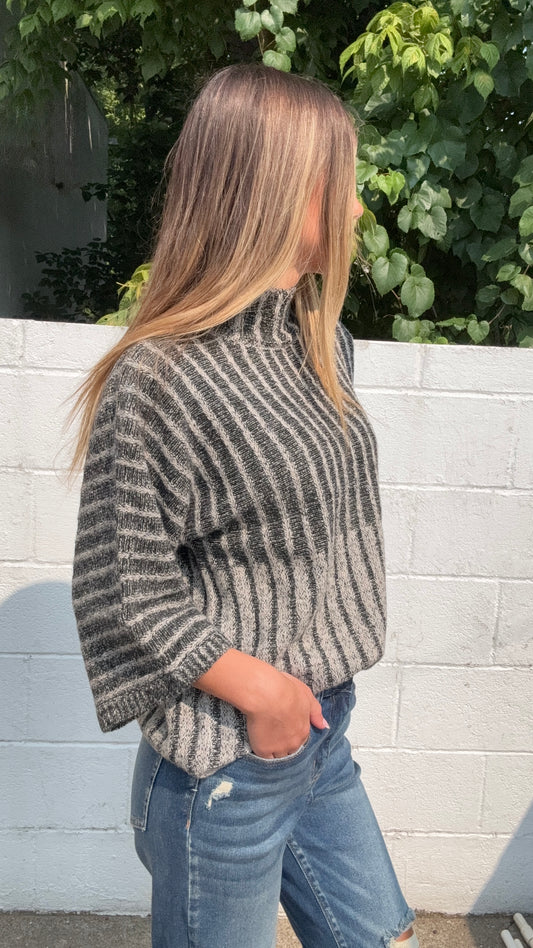 Call Me Maybe Knit Sweater - Black