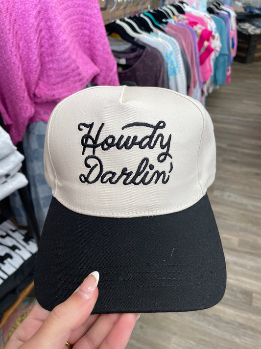 Howdy Darlin Cap - Black