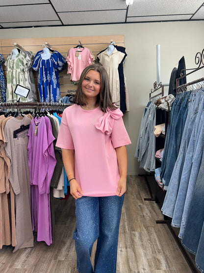 Pink Bow Top
