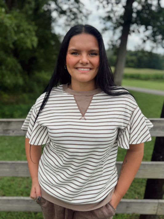Falling For You Striped Top