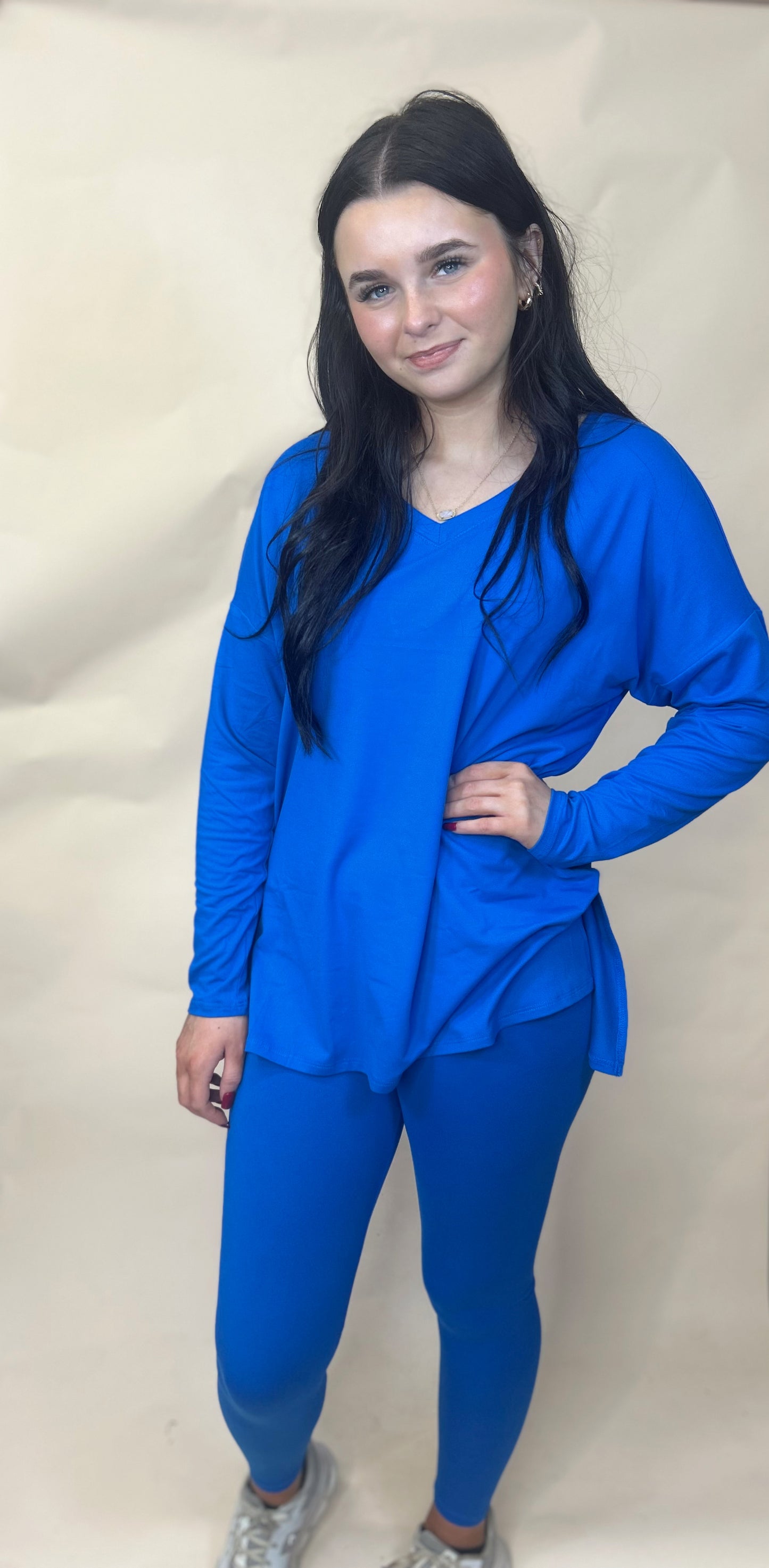 Simply Yours 2 Piece Legging Set - Classic Blue