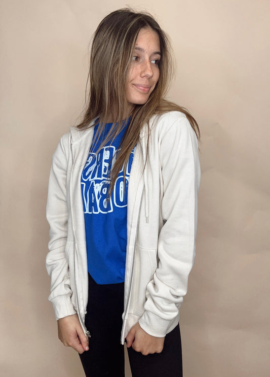 The Chosen Zip Up Hoodie - Beige