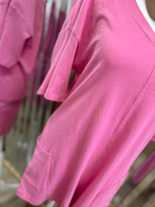 DOORBUSTER Reversible Romper - Candy Pink