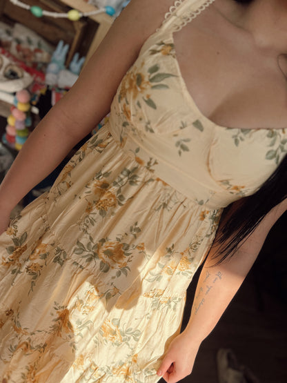 Good As Gold Floral Dress