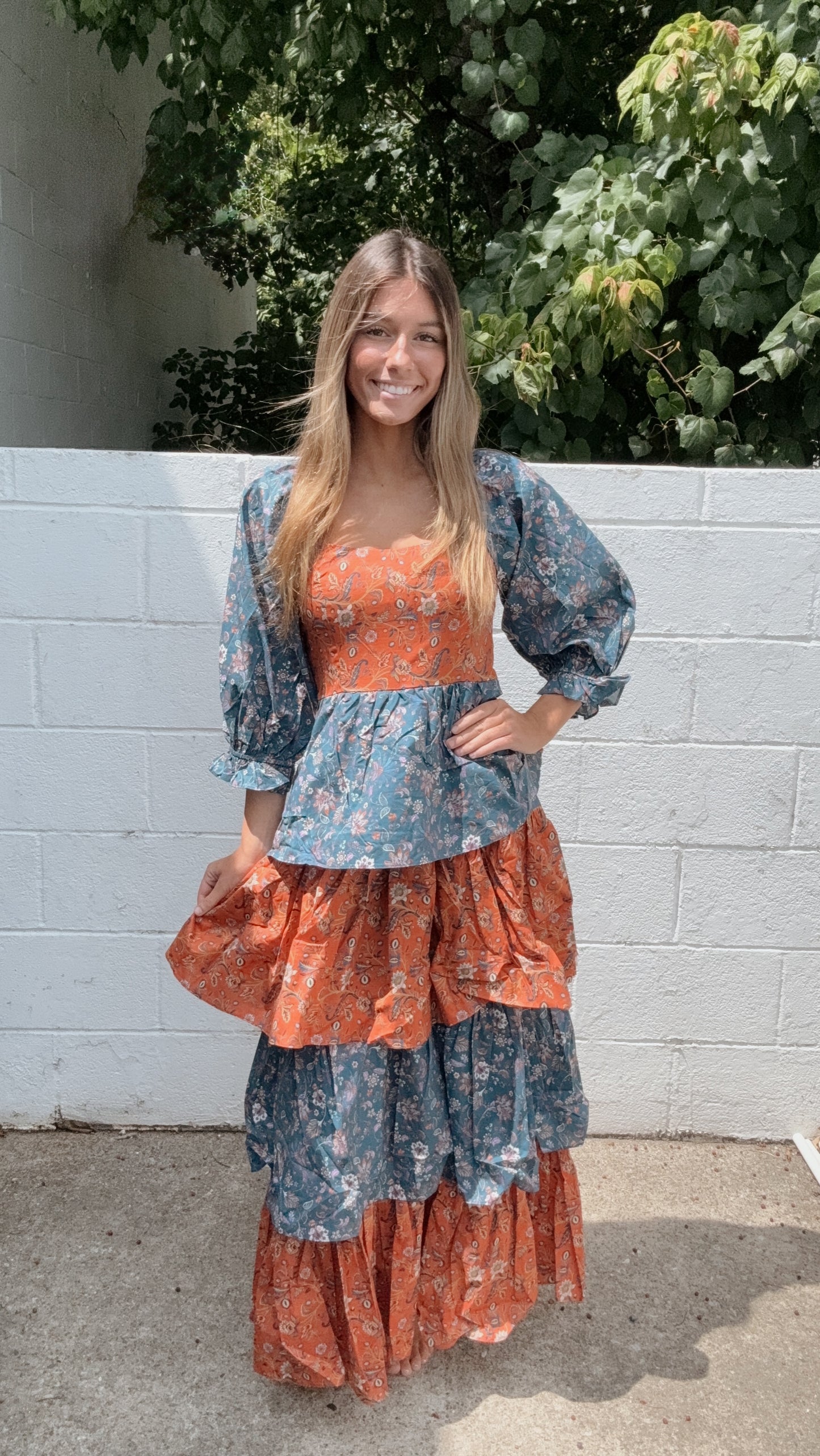Stay Awhile Floral Maxi Dress