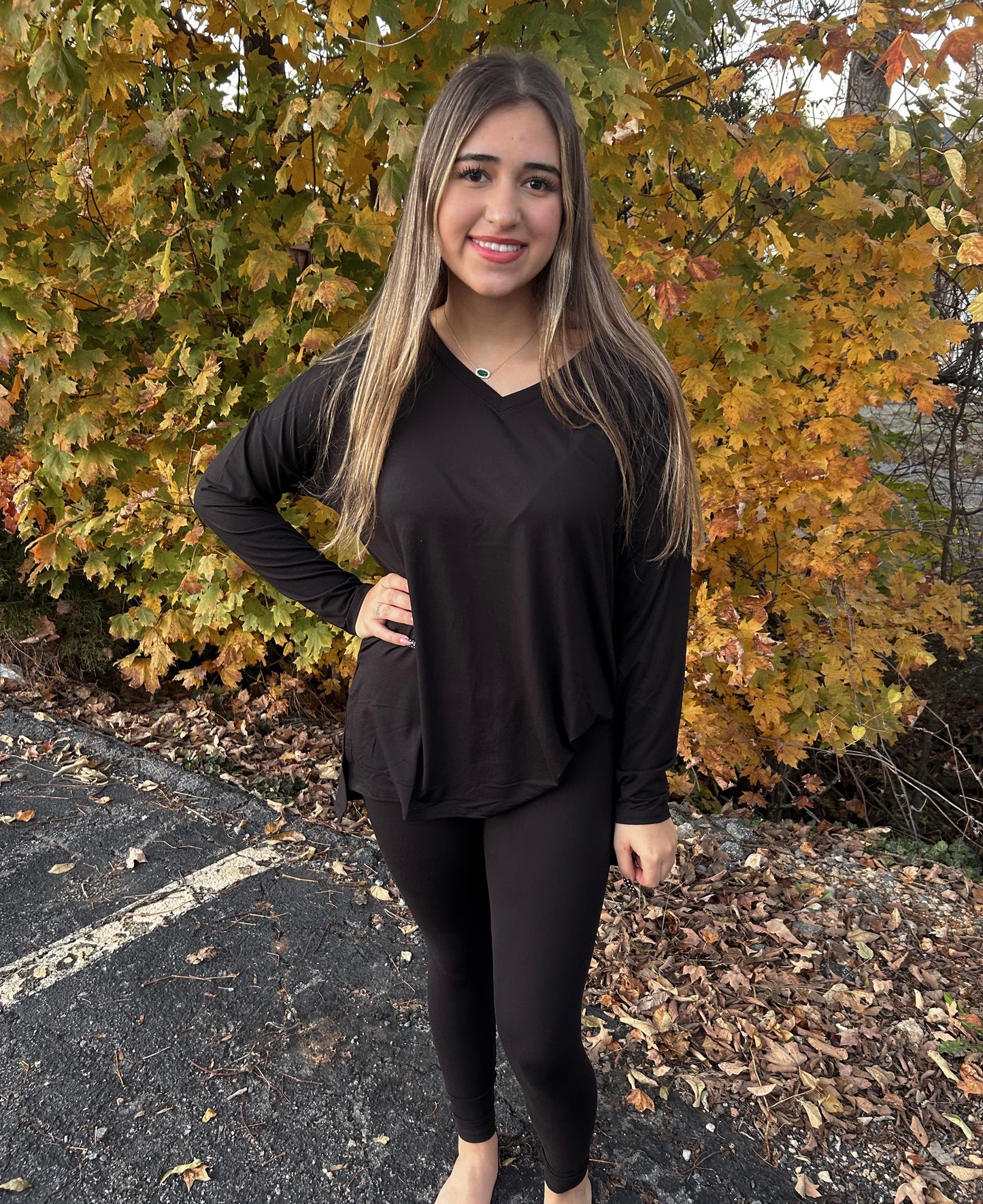 Simply Yours 2 Piece Legging Set - Black