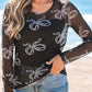 Take It From Me Mesh Long Sleeve Top
