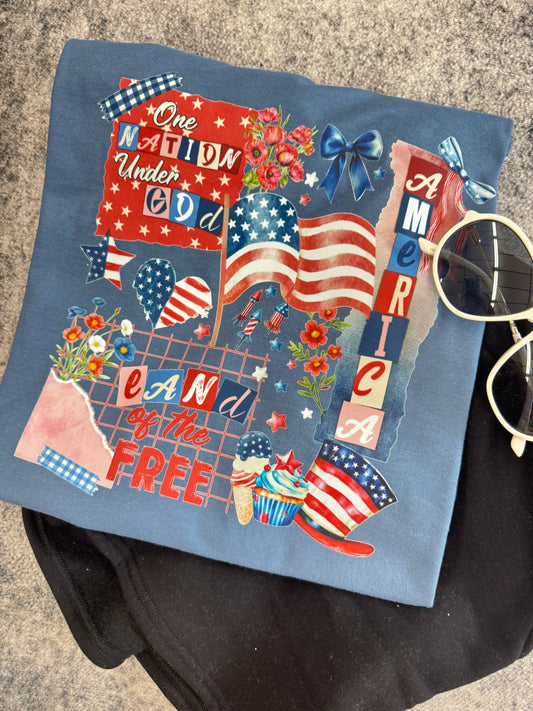 American Collage Graphic Tee CC