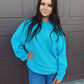 Sweater Weather Oversized Sweater - Sky