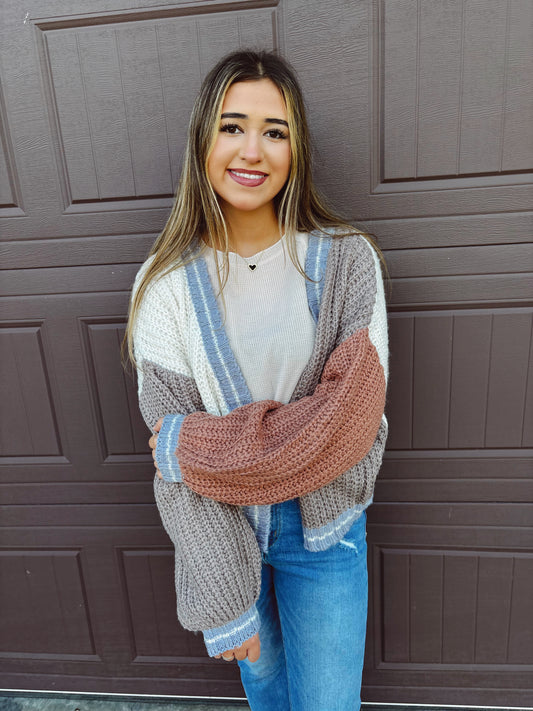 Hayride Honey Chunky Cardigan - Cream