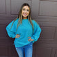 Front Porch Mornings Sweater - Sky
