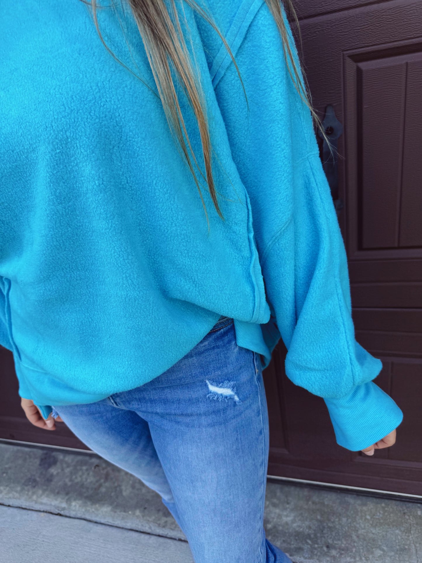 Front Porch Mornings Sweater - Sky