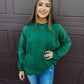 Cozy Cabin Club Sweatshirt - Dark Green