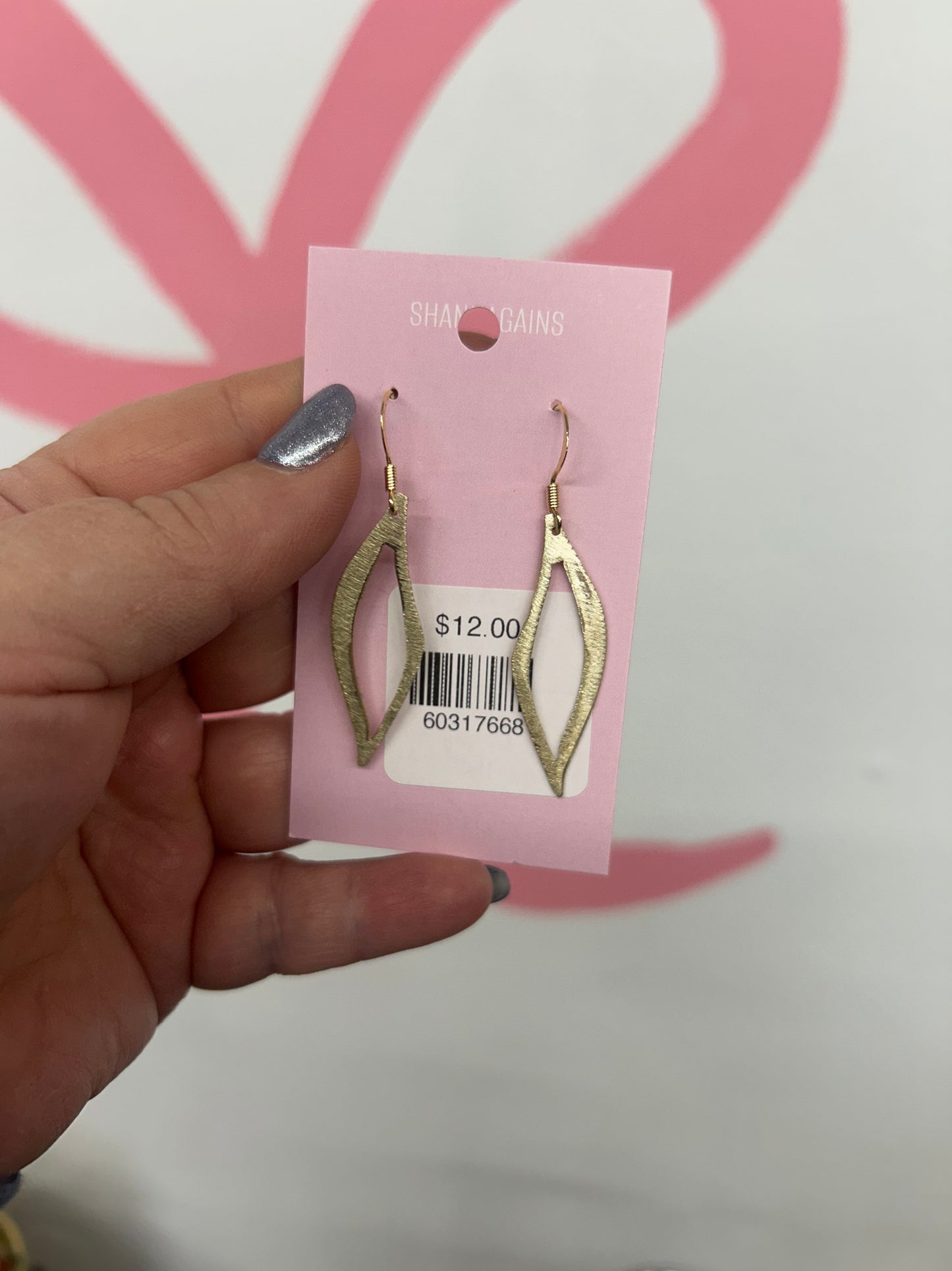 Abstract Dangle Gold Earrings (42)