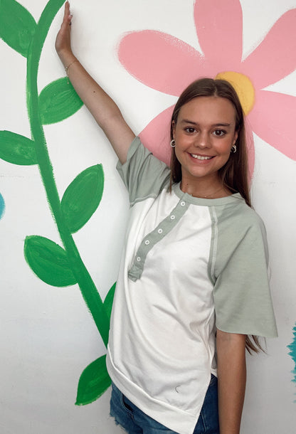 Must've Been Me Henley Top