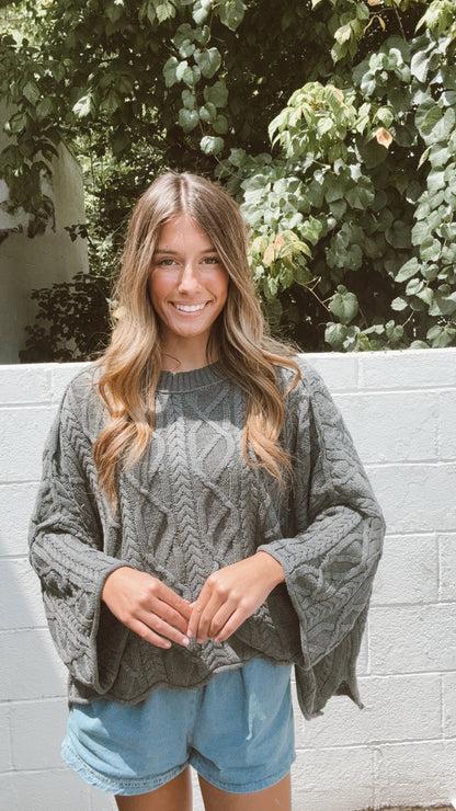 Cozy Cottage Sweater Charcoal
