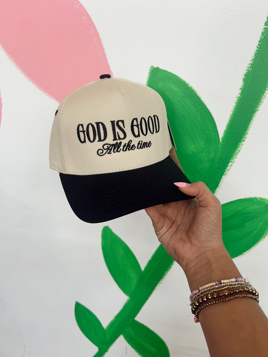 God is Good All The Time Ball Cap - Black