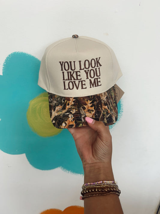 You Look Like You Love Me Ball Cap - Camo/Brown