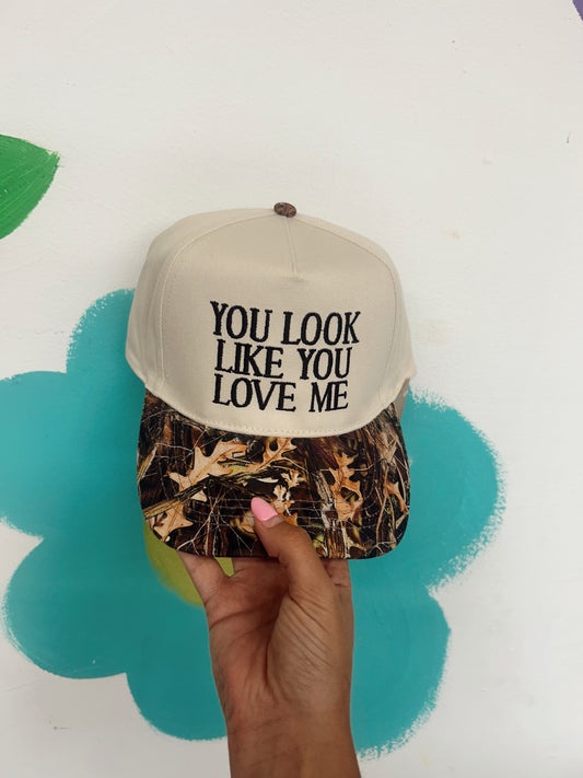 You Look Like You Love Me Ball Cap - Camo/Black
