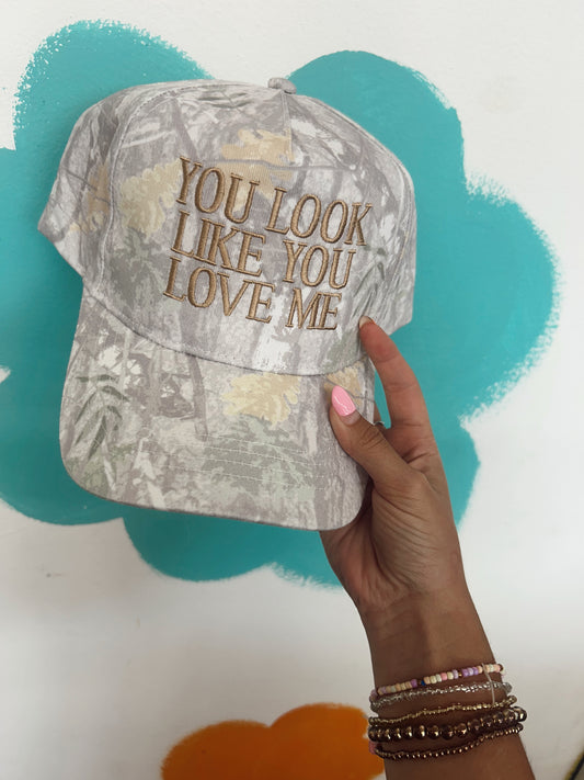 You Look Like You Love Me Ball Cap - Camo/Beige