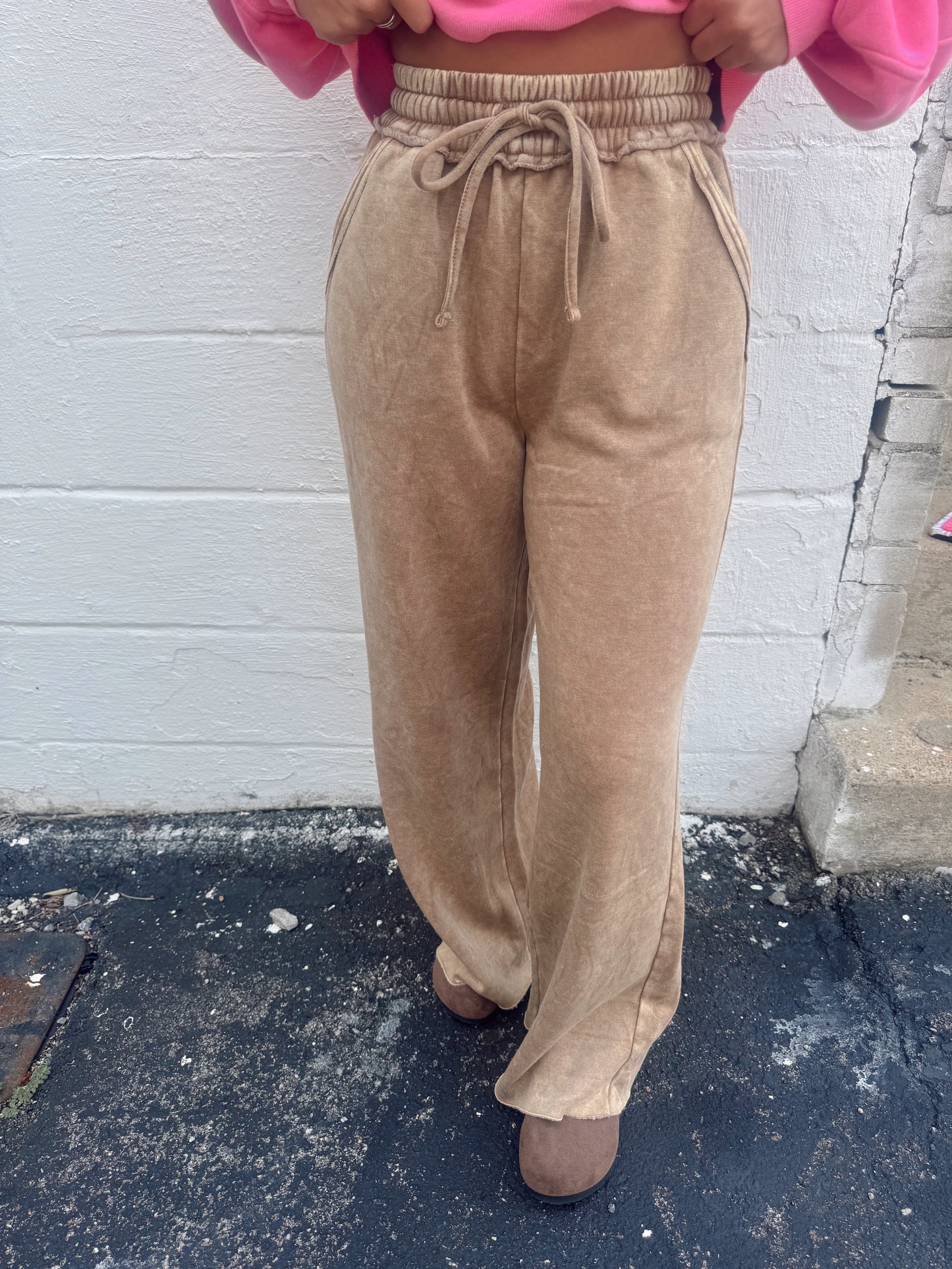 Change My Mind Sweatpants - Deep Camel