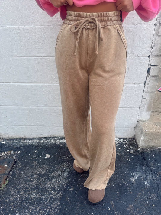 Change My Mind Sweatpants - Deep Camel