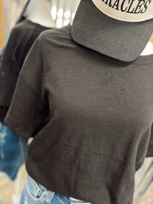 DOORBUSTER Boxy Top - Black
