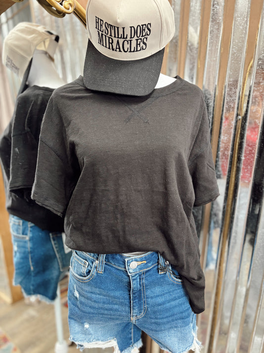 DOORBUSTER Boxy Top - Black