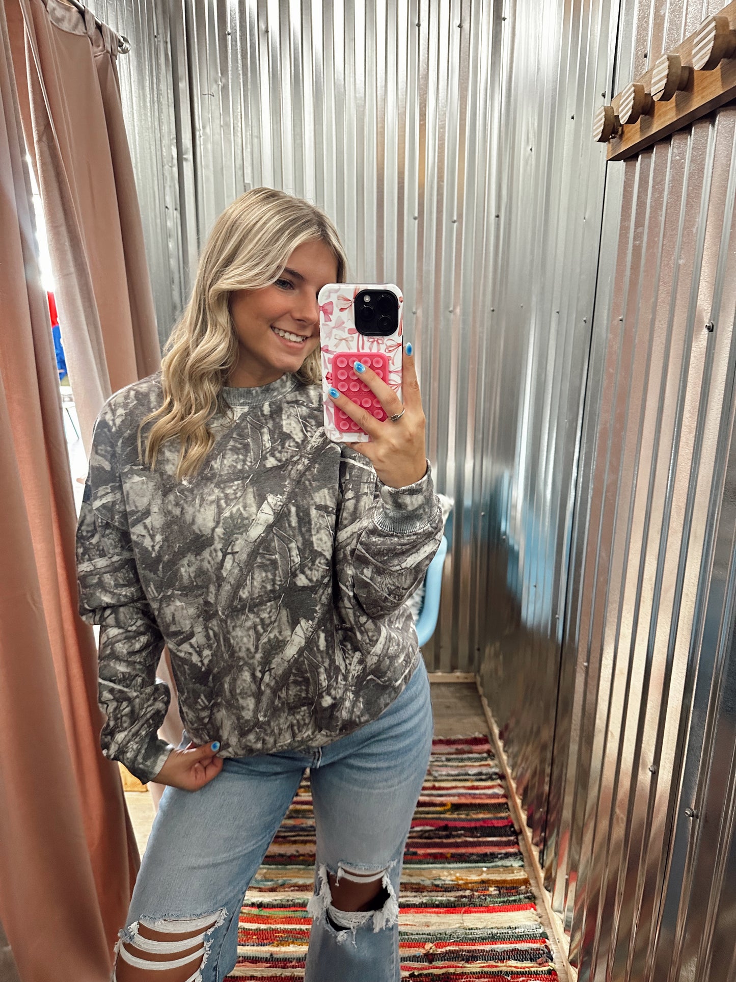 Hunting For You Camo Sweatshirt