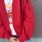 Cloud Nine Cardigan - Red