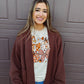 Cloud Nine Cardigan - Chestnut