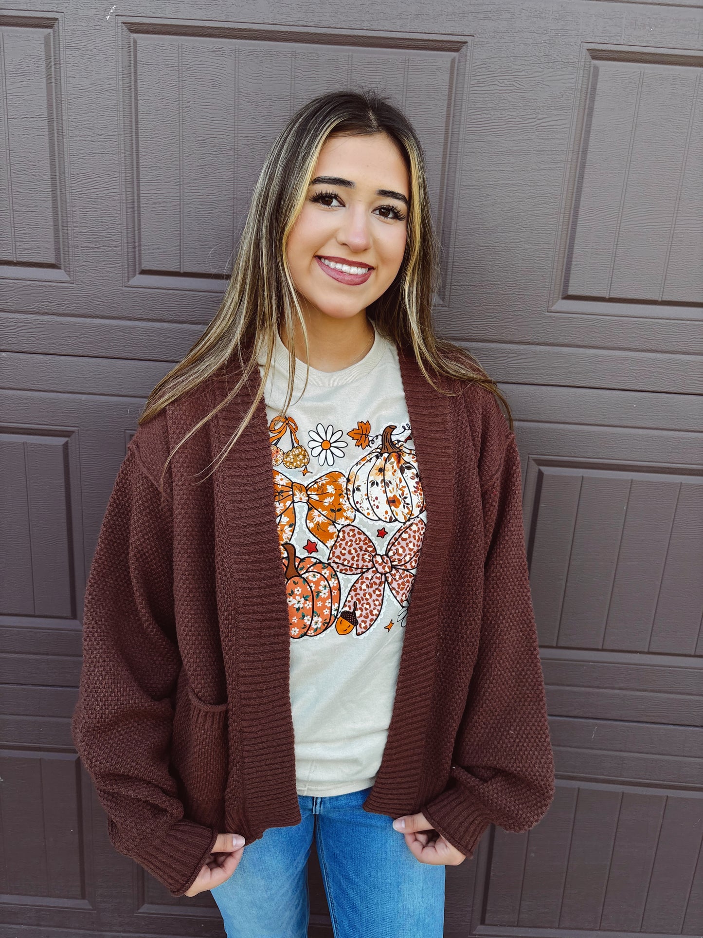 Cloud Nine Cardigan - Chestnut