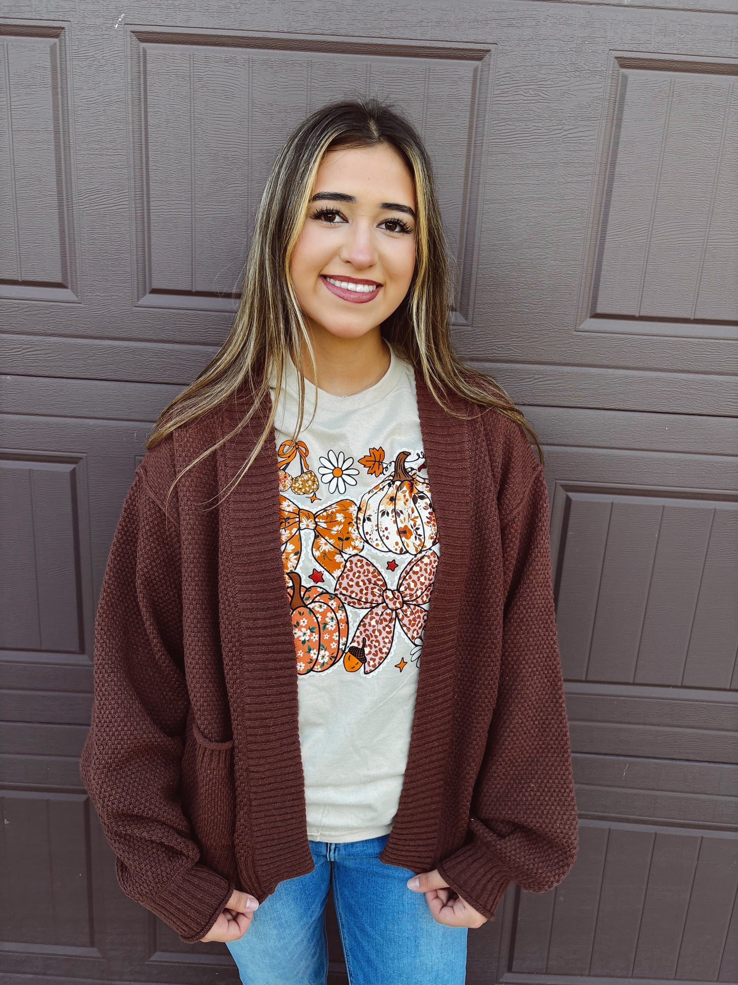 Cloud Nine Cardigan - Chestnut