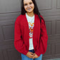 Cloud Nine Cardigan - Red